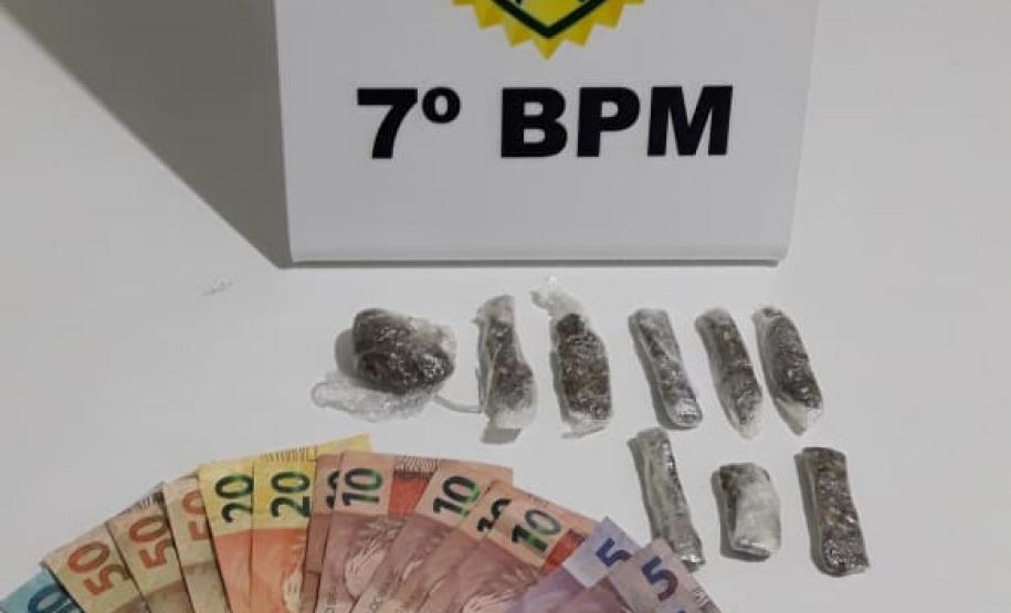 Em ações distintas, 7º Batalhão apreende arma de fogo e drogas no Noroeste do Paraná