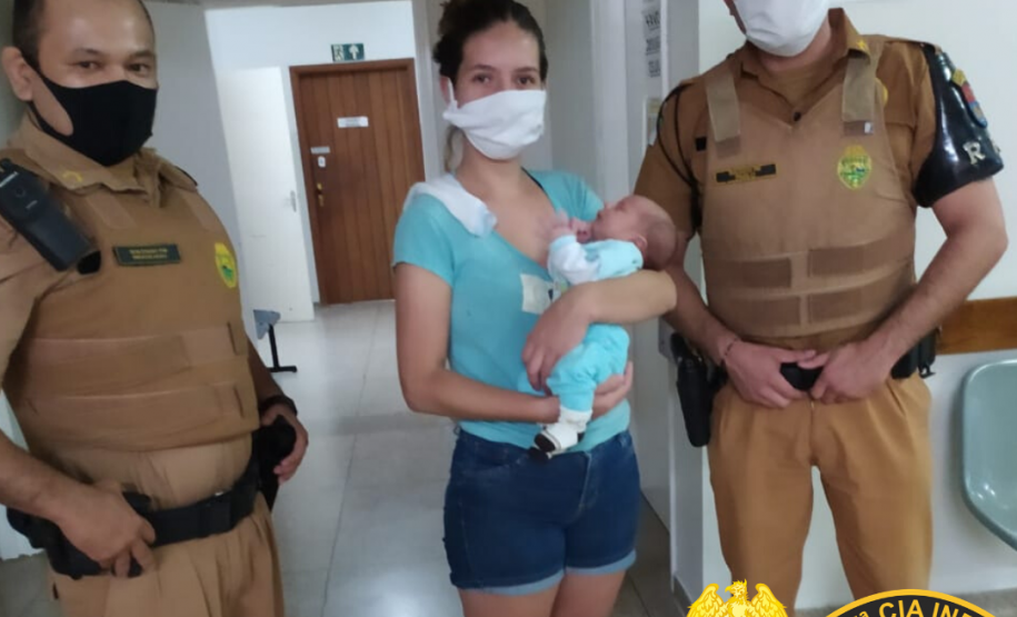 Policiais militares salvam vida de bebê de 15 dias engasgado em Cianorte (PR)