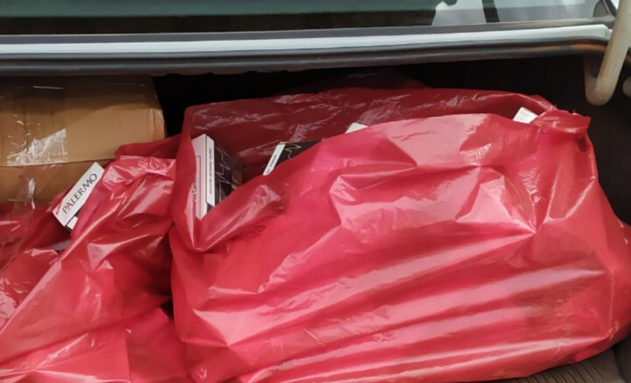 BPRv apreende 19 mil maços de cigarros contrabandeados no Oeste do estado