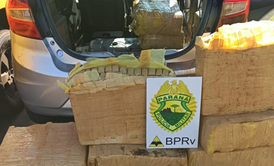 Durante feriado de Corpus Christi, BPRv retira de circulação mais de R$ 500 mil em maconha no Paraná