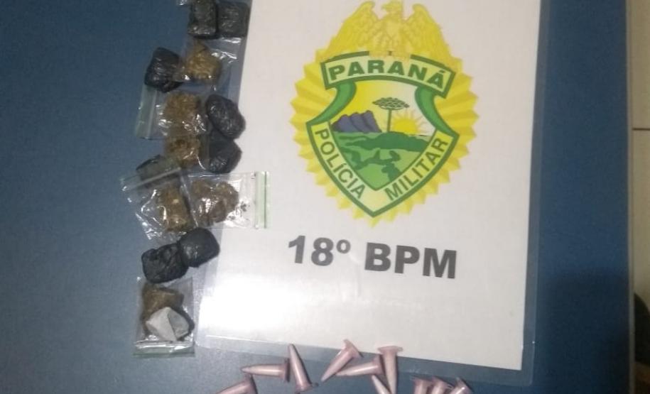 No Norte do estado, PM encaminha cinco envolvidos com o tráfico de drogas