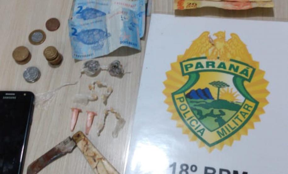 No Norte do estado, PM encaminha cinco envolvidos com o tráfico de drogas