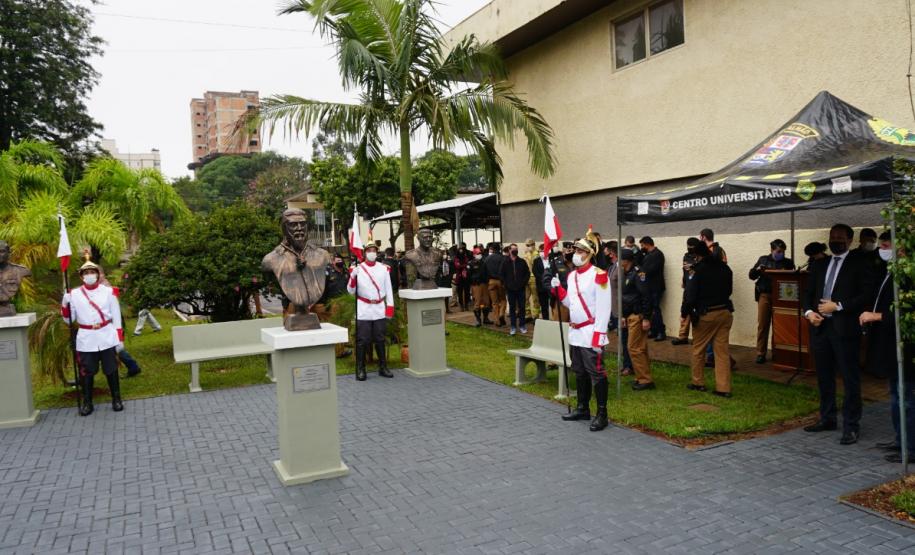 Batalhão de Cascavel, no Oeste do estado, inaugura o primeiro Memorial dos Patronos do Paraná