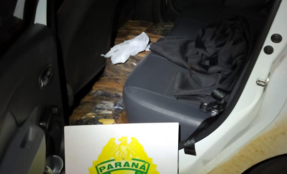 Taxi com 260 quilos de maconha é interceptado pelo BPRv no Norte do PR