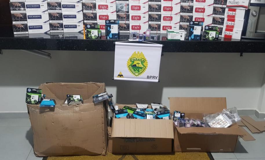 Contrabando avaliado em R$ 35 mil é apreendido pelo BPRv no Noroeste do estado