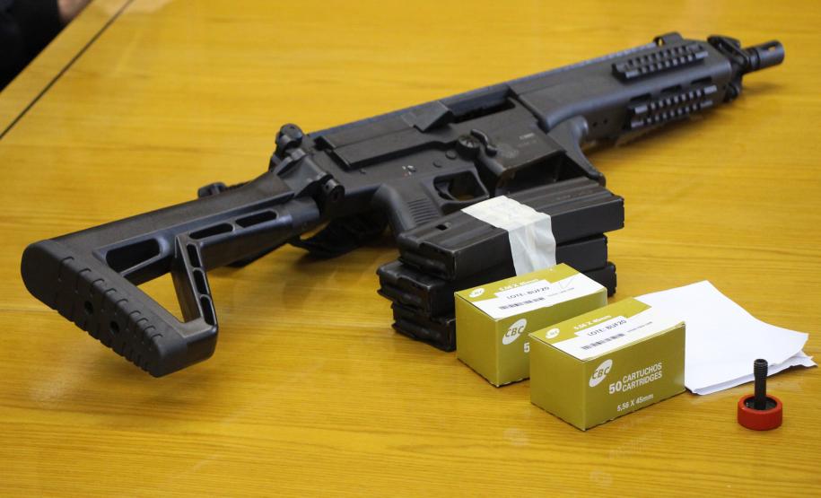 Companhia da PM em Mandaguaçu recebe fuzil para reforçar atuação da tropa