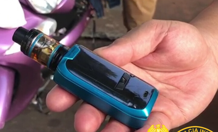 PM e Vigilância Sanitária de Cianorte (PR) fiscaliza e apreende narguilé e cigarro eletrônico