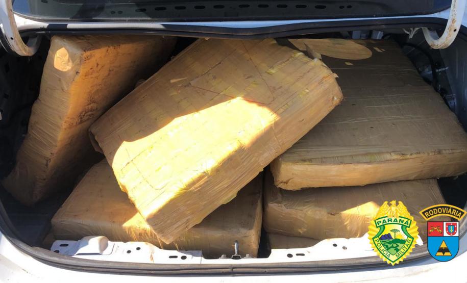 BPRv apreende mais de meia tonelada de maconha ao atender ocorrências distintas no Noroeste do estado