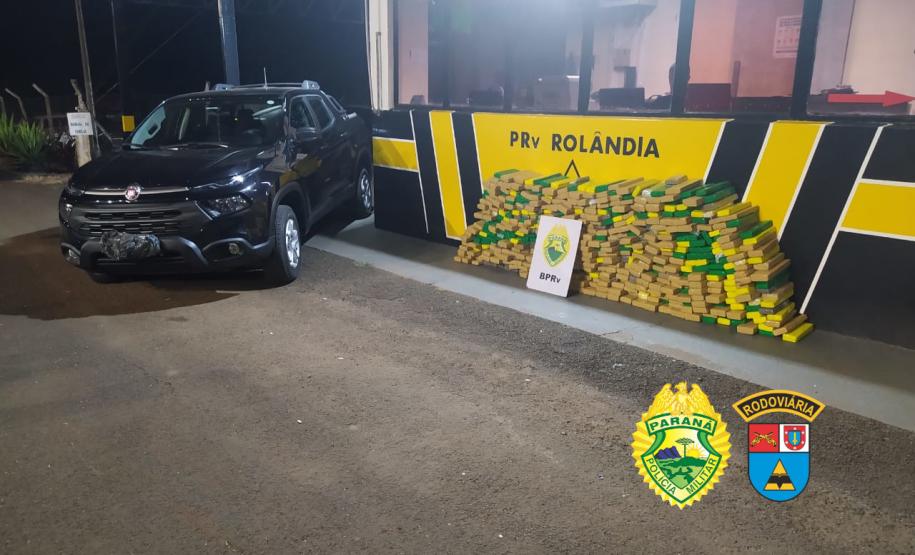Com duas apreensões, Batalhão Rodoviário apreende mais de 700 quilos de maconha no Interior do estado