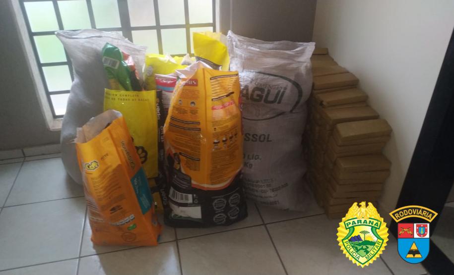 Com duas apreensões, Batalhão Rodoviário apreende mais de 700 quilos de maconha no Interior do estado