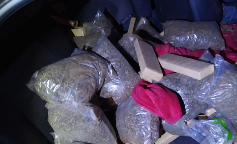 Com duas apreensões, Batalhão Rodoviário apreende mais de 700 quilos de maconha no Interior do estado