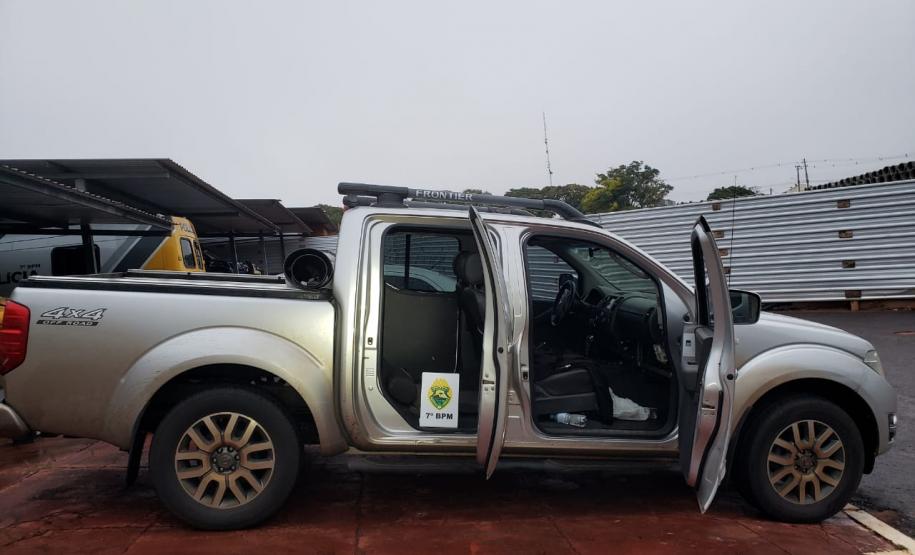 Em ações distintas, 7º Batalhão recupera um caminhão roubado e encaminha duas pessoas, no Noroeste do Paraná