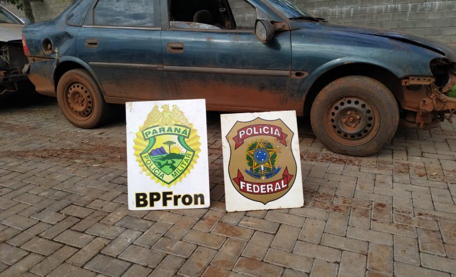 Durante Operação Hórus, Batalhão de Fronteira apreende embarcação, veículo e cigarros contrabandeados no município de Guaíra (PR)