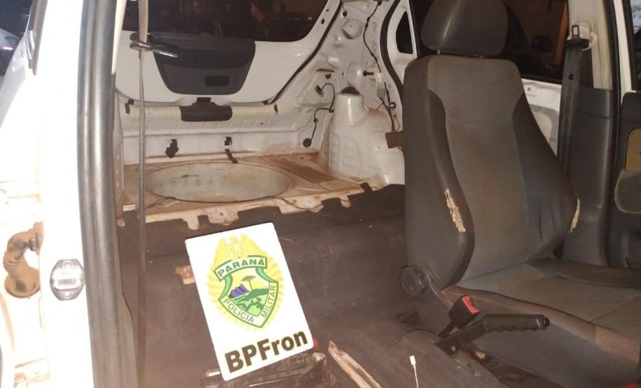 Batalhão de Fronteira apreende veículo durante Operação Hórus, no Oeste do estado