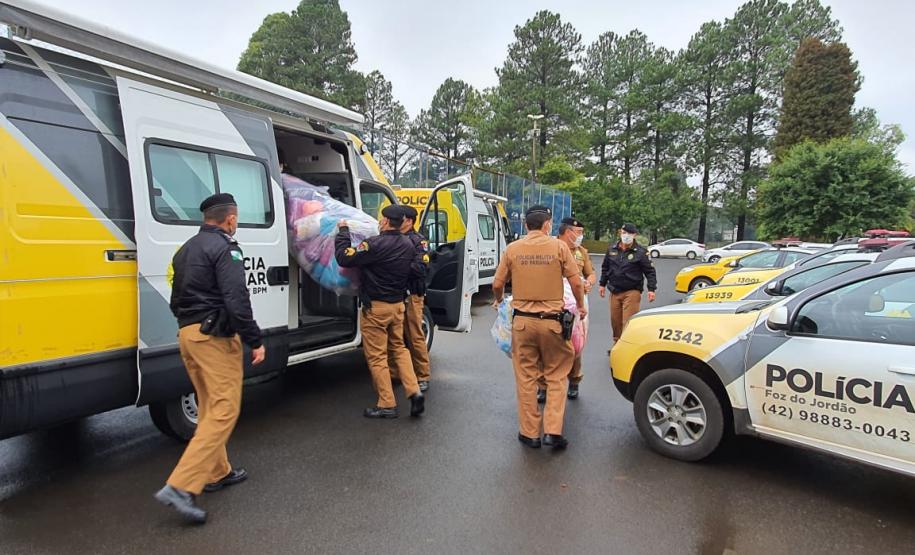 Batalhão do Centro-Sul do estado arrecada cobertores para Hospitais e casas de apoio