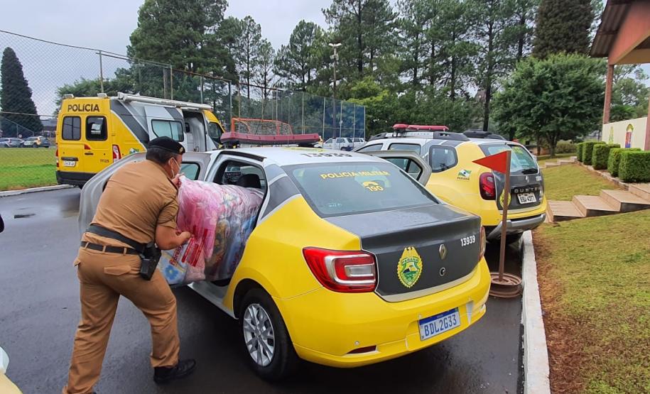 Batalhão do Centro-Sul do estado arrecada cobertores para Hospitais e casas de apoio