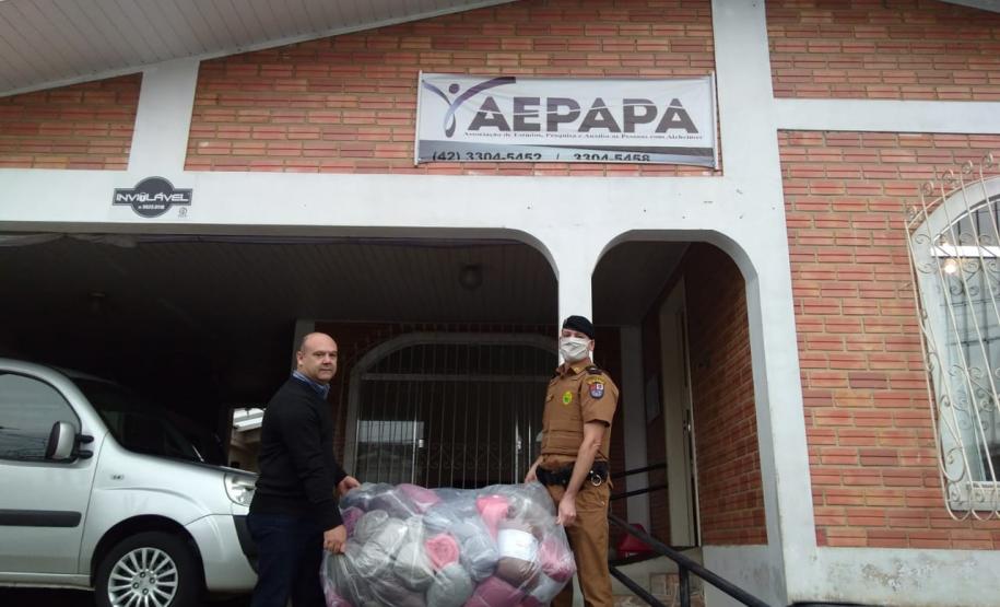 Batalhão do Centro-Sul do estado arrecada cobertores para Hospitais e casas de apoio