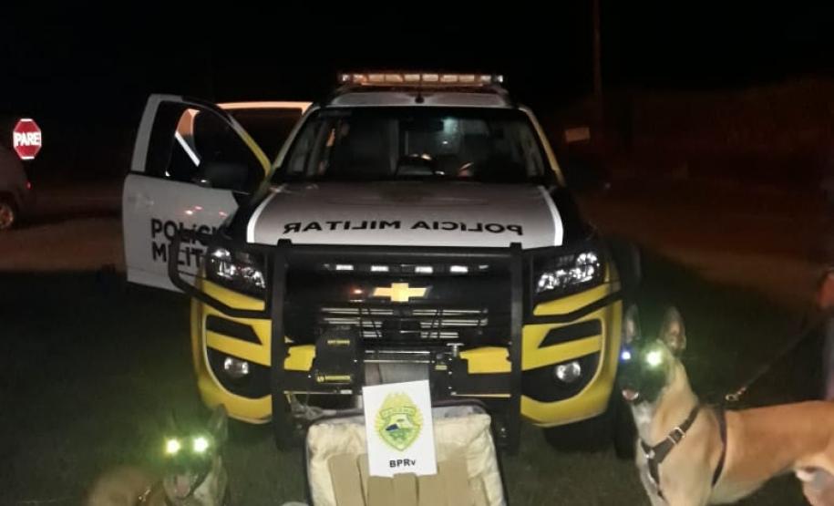 Durante feriado de Corpus Christi, BPRv retira de circulação mais de R$ 500 mil em maconha no Paraná
