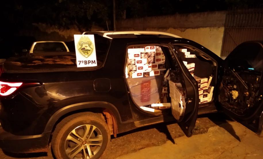 PM prende três pessoas e apreende quatro veículo com contrabando no Noroeste do estado