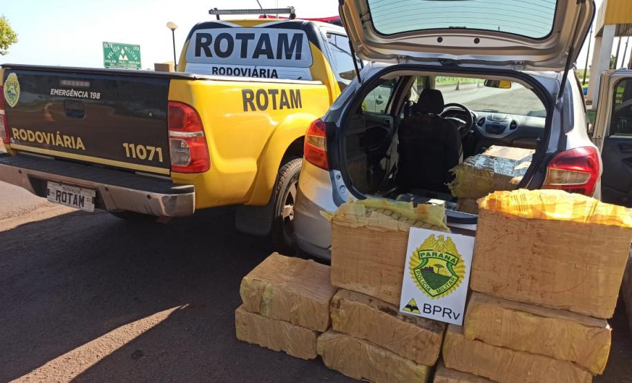 Durante feriado de Corpus Christi, BPRv retira de circulação mais de R$ 500 mil em maconha no Paraná