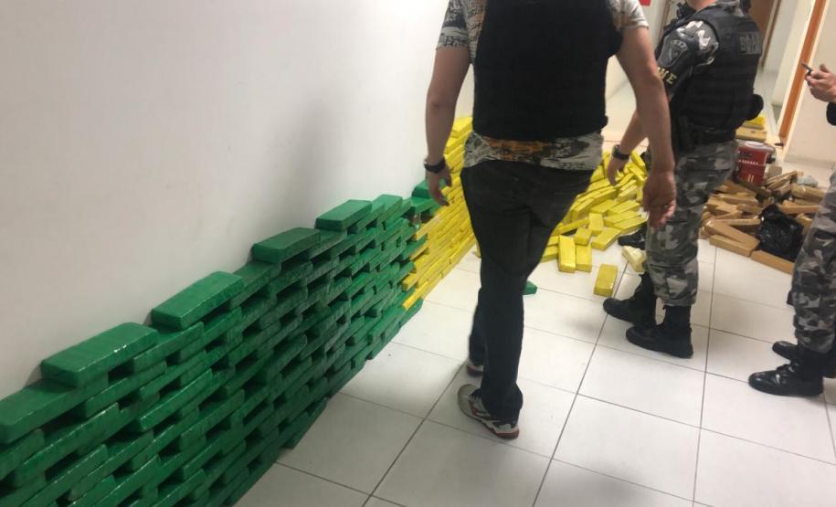 Quase meia tonelada de maconha é encontrada pelo BOPE em Fazenda Rio Grande, na RMC