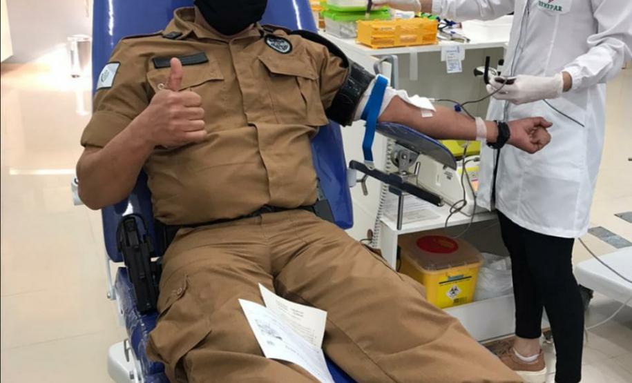 Em comemoração aos 52 anos de criação, Batalhão da PM promove campanha de doação de sangue
