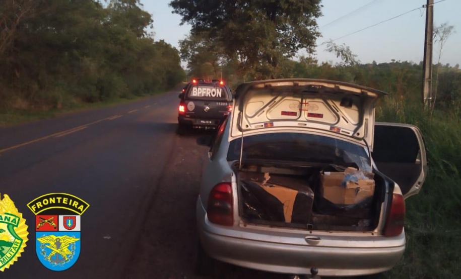 Em situações distintas, BPFron apreende cargas de cigarros, vinho e celulares no Oeste do estado