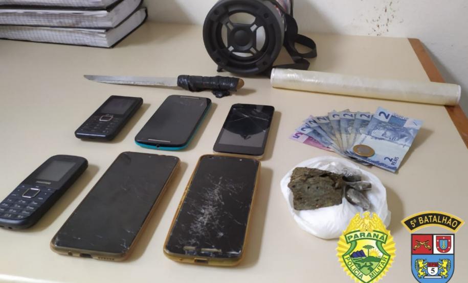 Durante Operação Saturação, 5º Batalhão apreende drogas e encaminha cinco pessoas, no Norte do Paraná