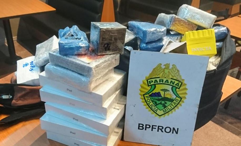 Durante a Operação Metrópolis, BPFron apreende drogas e contrabando no Oeste do estado
