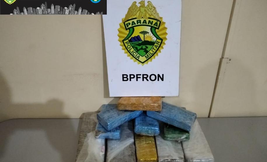 Mais de 14 quilos de maconha são apreendidos pelo BPFron durante a Operação Metrópolis