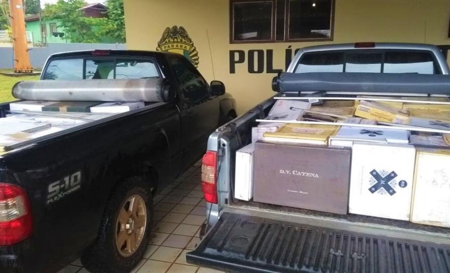 Três homens são presos após PM encontrar 398 caixas de vinhos contrabandeados da Argentina no Sudoeste do estado
