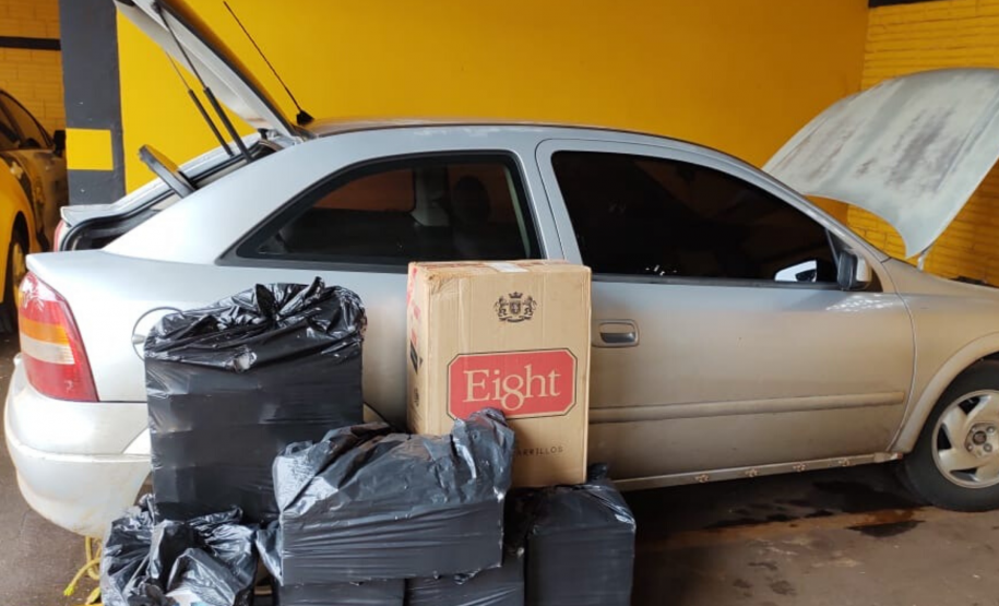 BPRv apreende carro carregado com cigarros contrabandeados no Oeste do estado