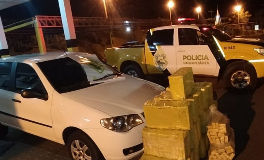 BPRv apreende R$ 1 milhão em maconha durante abordagem no Noroeste do estado