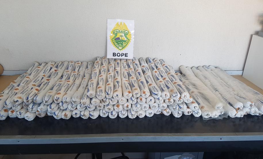 1º BPM localiza e Esquadrão Antibombas recolhe mais de 120 quilos de explosivos em Ponta Grossa (PR)