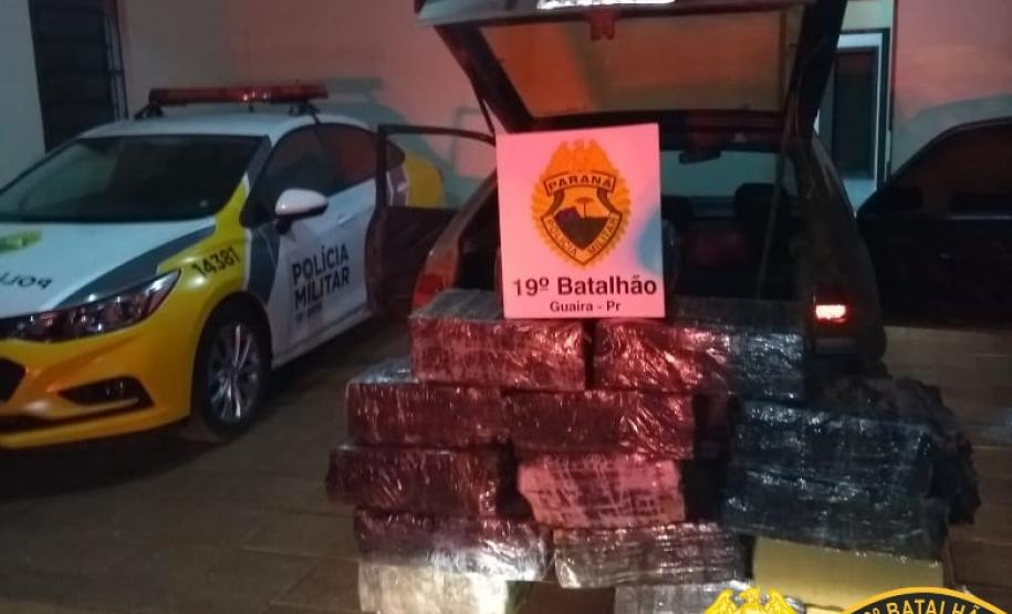 Adolescente tenta fugir da PM com 337 quilos de maconha, mas acaba apreendido em Guaíra