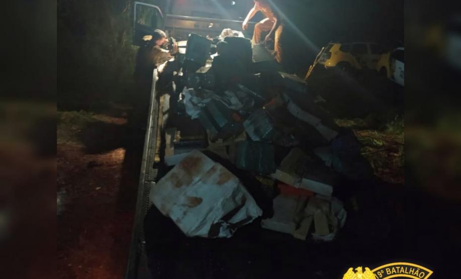 PM apreende mais de três toneladas de maconha em área rural de Toledo, no Oeste do estado