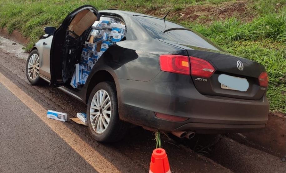 Na Operação Metrópolis, PM apreende 2,5 mil pacotes de cigarros contrabandeados no Oeste do estado