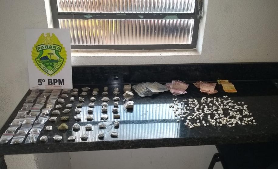 No Norte do estado, PM prende mais de 340 porções de drogas em situações distintas
