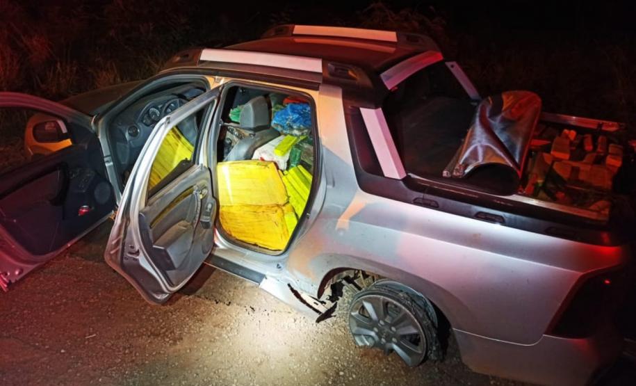 PM apreende mais de três toneladas de maconha em área rural de Toledo, no Oeste do estado