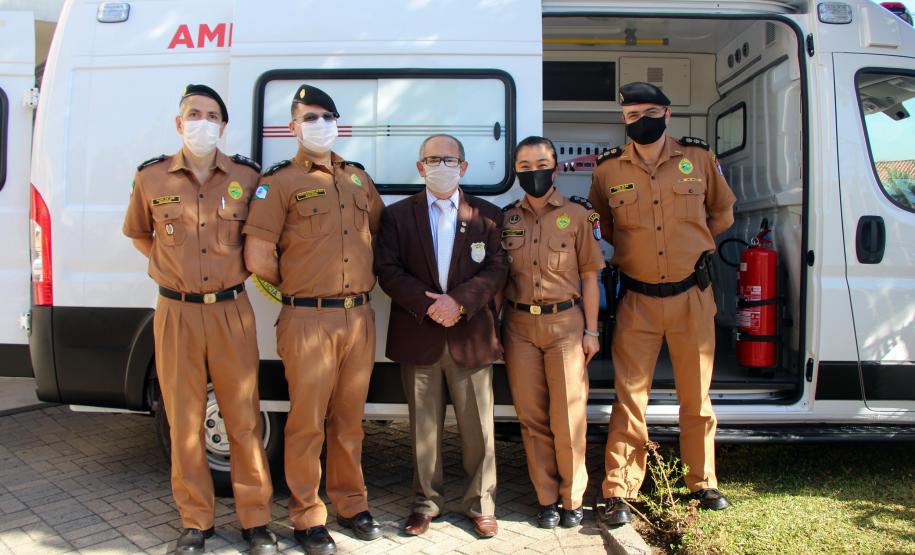 Hospital da PM recebe nova ambulância com suporte avançado para reforçar atendimento a pacientes