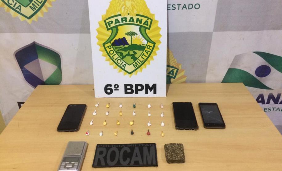 Seis pessoas envolvidas com o tráfico de drogas em Cascavel são encaminhadas pela PM