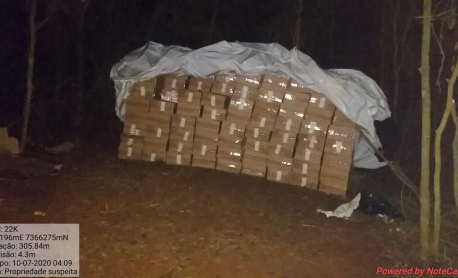 Polícia Ambiental apreende 550 caixas de cigarros, um caminhão e dois veículos no Noroeste do estado