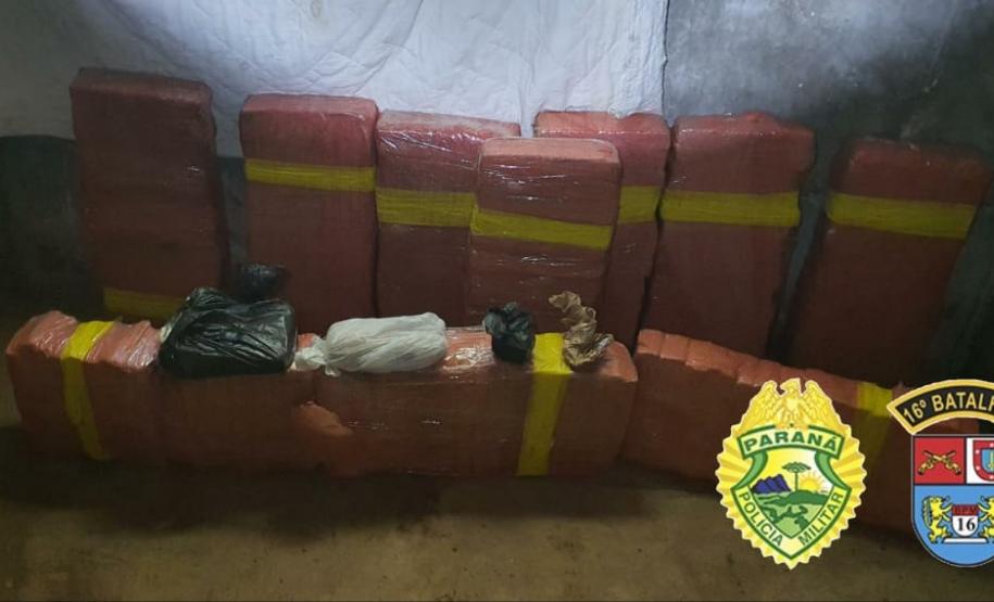 Drogas avaliadas em mais de R$ 190 mil são apreendidas pela PM em Guarapuava (PR)