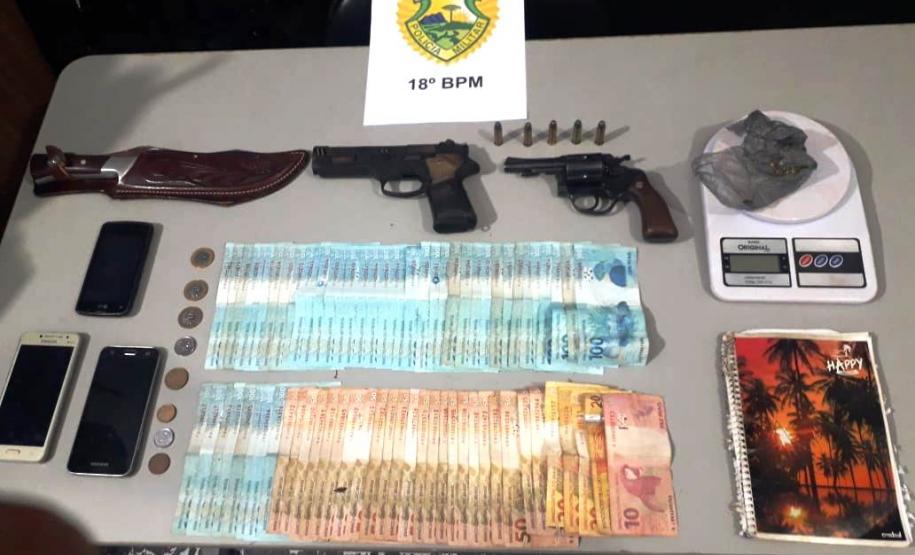 PM prende 11 pessoas e apreende arma de fogo e drogas no Norte do estado