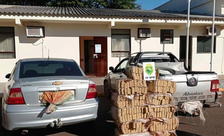 Em duas ocorrências, PM apreende 414 quilos de maconha no Oeste do estado