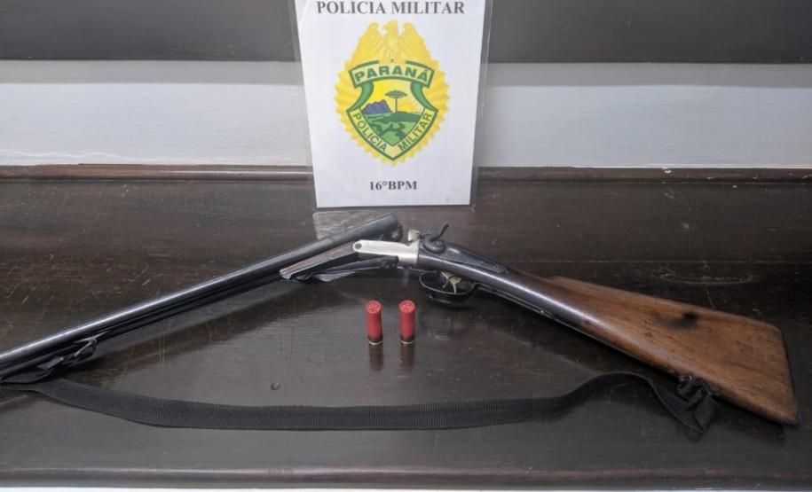 Carne de animal silvestre e sete armas são apreendidas pela PM no Centro-Sul do estado