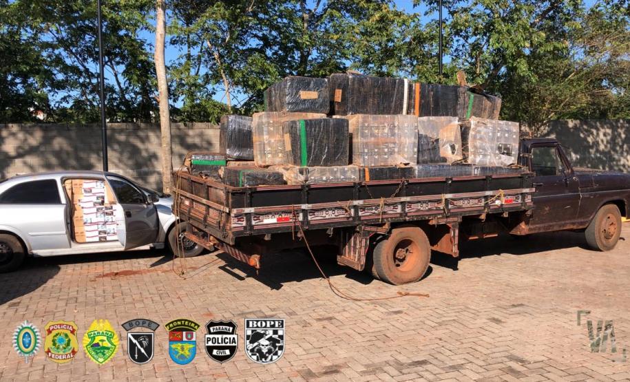 Em um dia, integrantes da operação Hórus fazem apreensões de contrabando avaliados em R$ 10 milhões