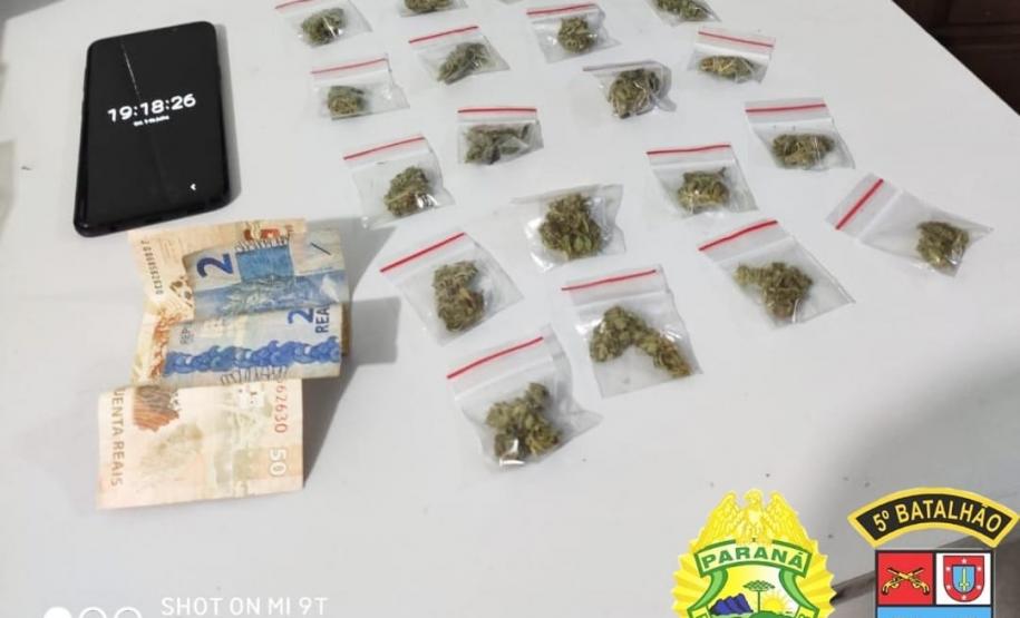 No Norte do estado, PM prende mais de 340 porções de drogas em situações distintas