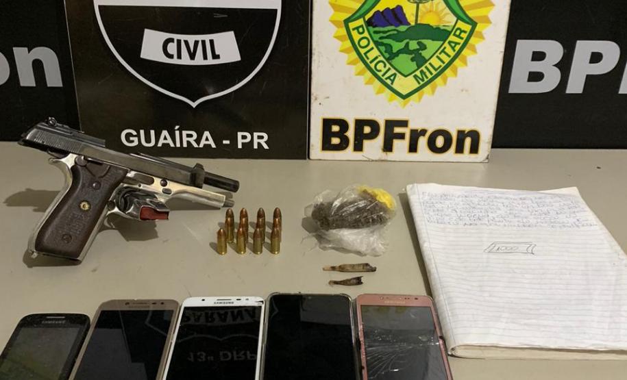 Durante ações da Operação Hórus, BPFron apreende vinho, drogas e pistola