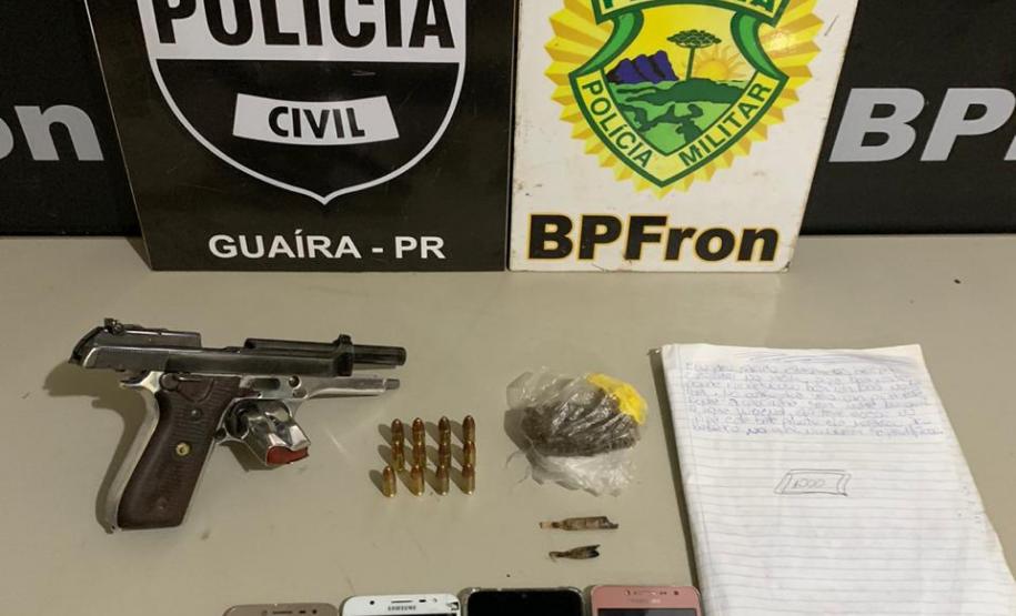 Durante ações da Operação Hórus, BPFron apreende vinho, drogas e pistola